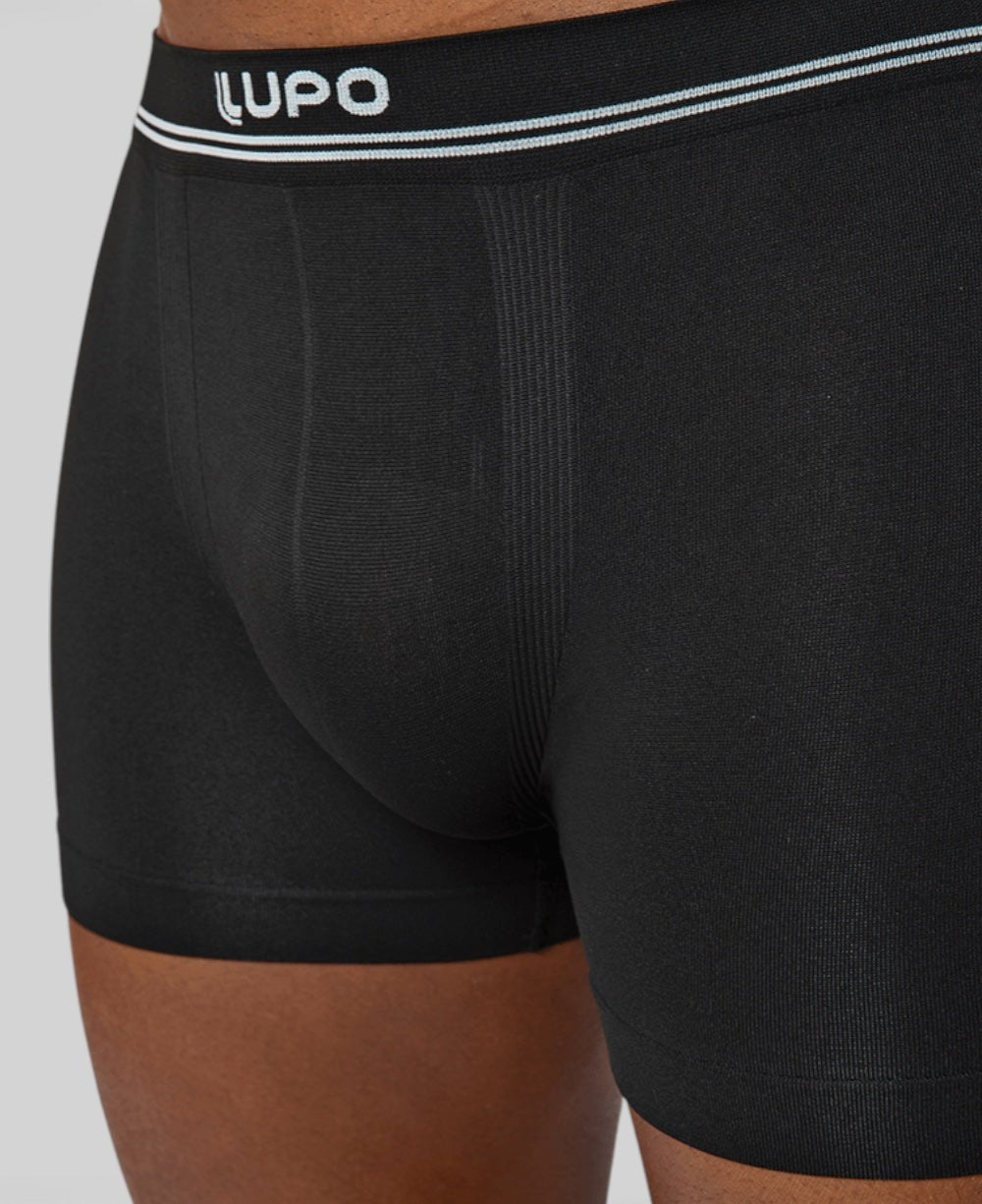 Kit 2 Cuecas Azul e Preto Masculina Boxer Microfibra - Lupo