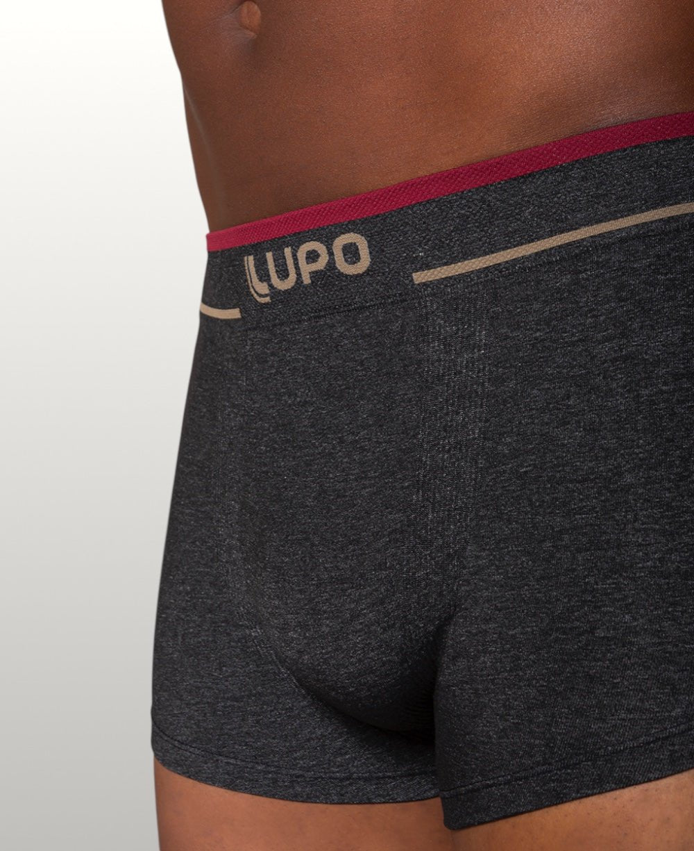 Kit 2 Cuecas Boxer Fio Texturizado Masculina Microfibra Sem Costura - Lupo