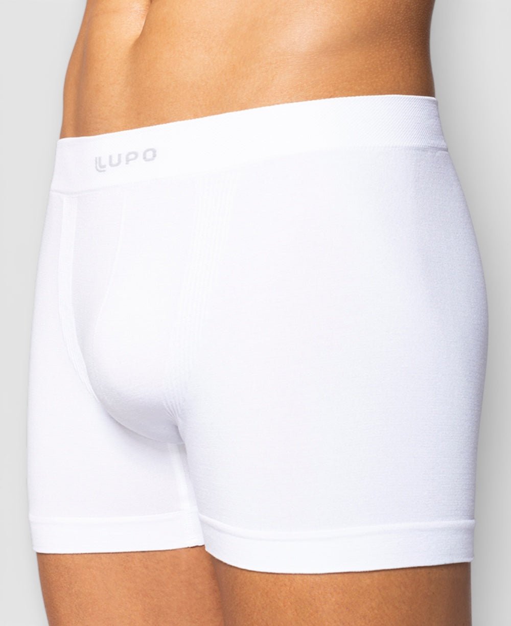 Kit 2 Cuecas Preto e Branco Masculina Boxer Microfibra - Lupo