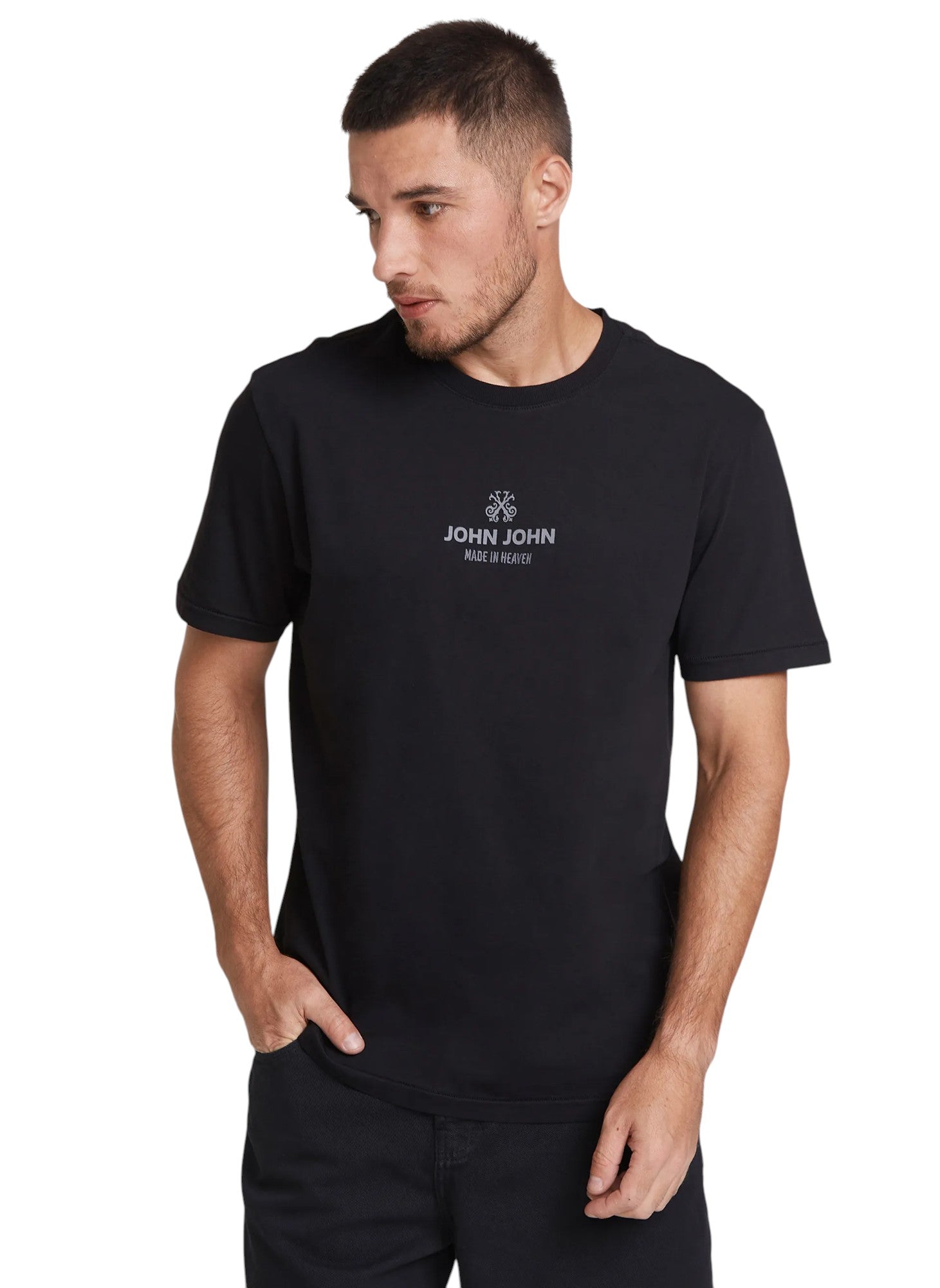 Camiseta T -Shirt RG Industry Preto Masculina - John John