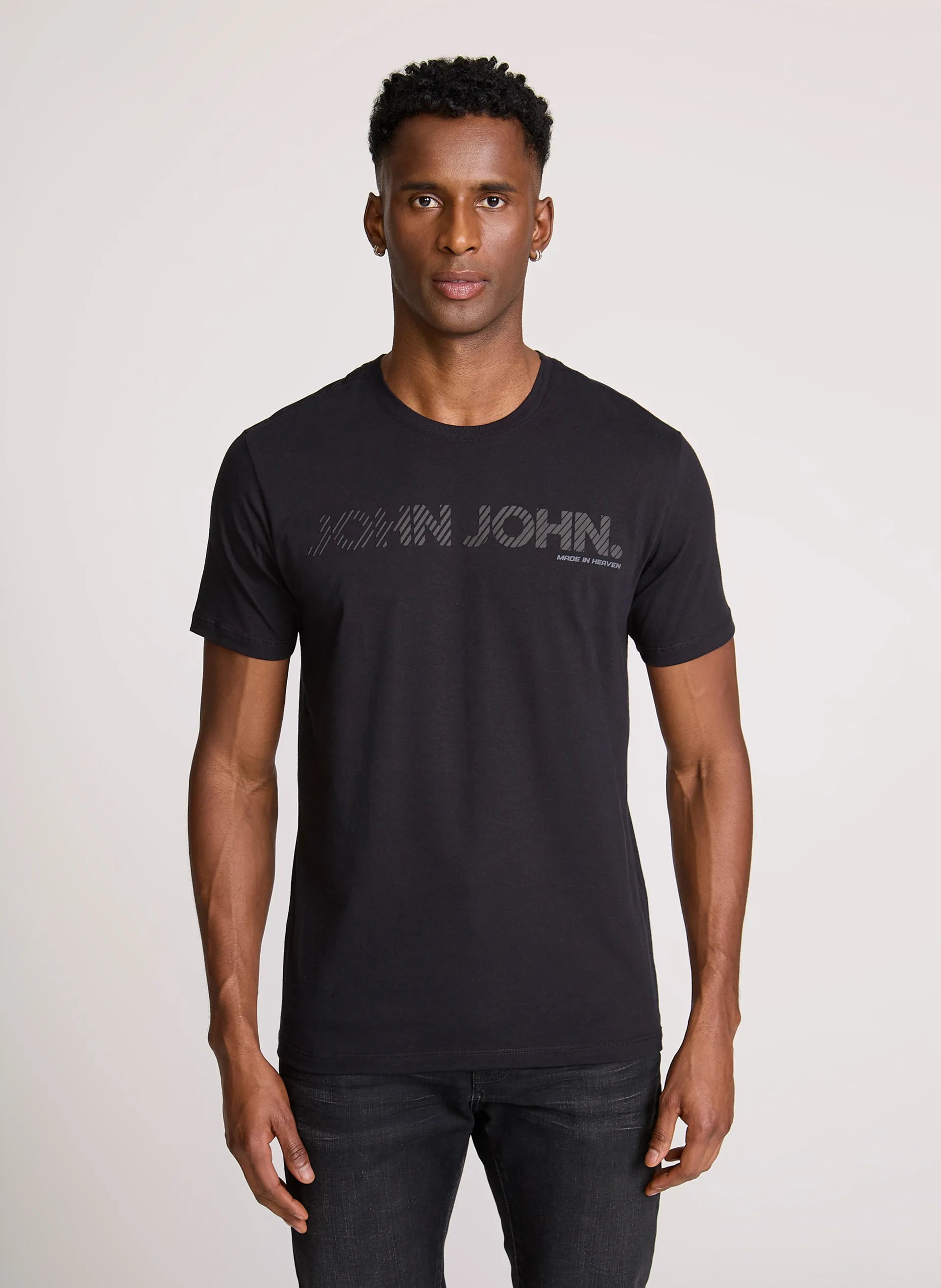 Camiseta Regular Fit Shades Black - John John
