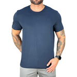 Camiseta Azul Masculina Logo Minimalista - Calvin Klein