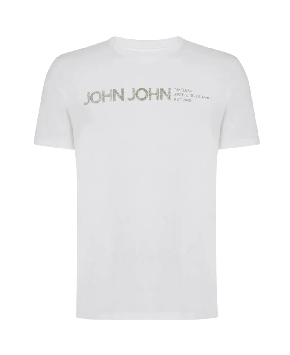 Camiseta Regular Fit Timeless Space Branca - John John