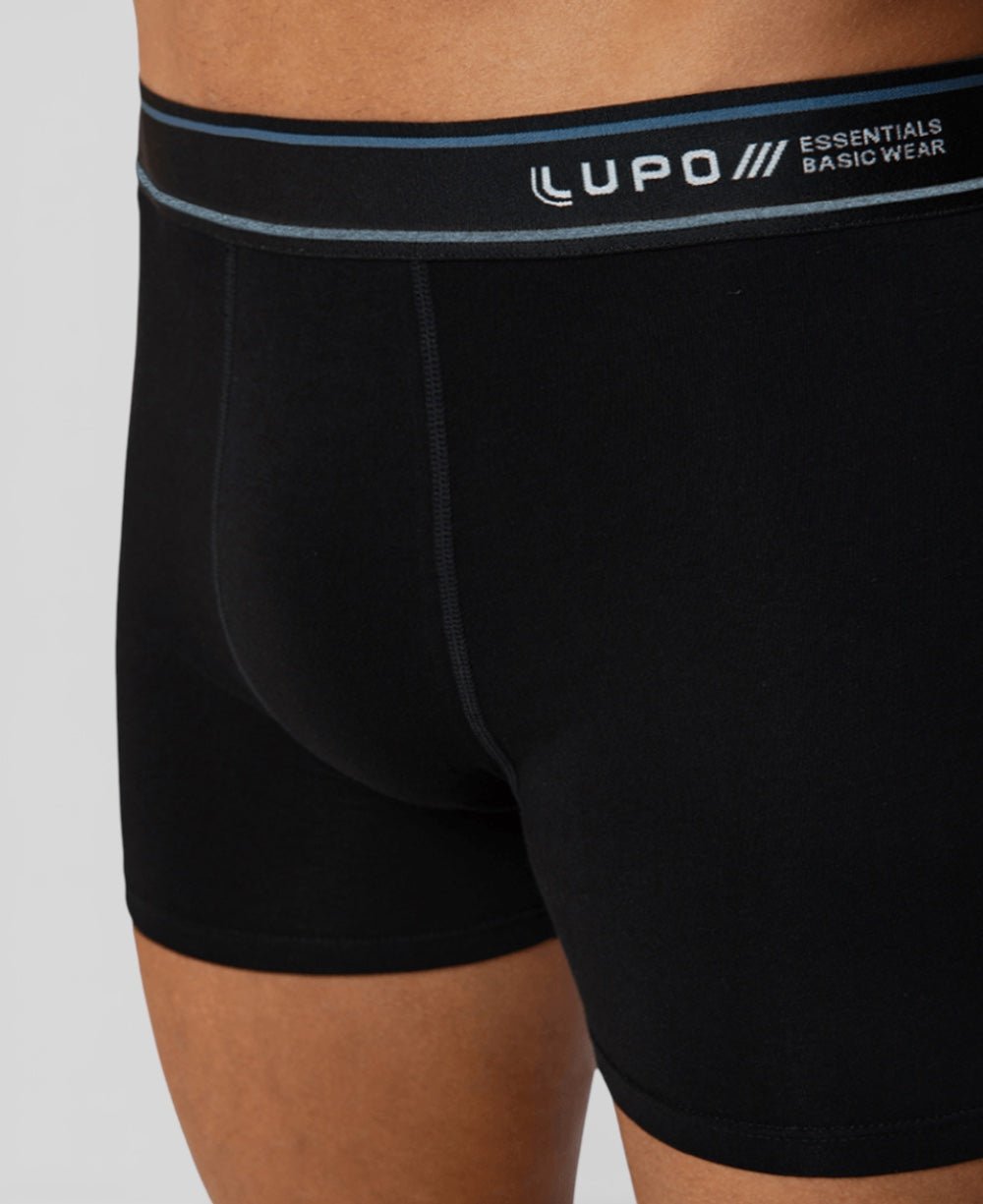 Kit 2 Cuecas Preta Masculina Boxer Algodão - Lupo