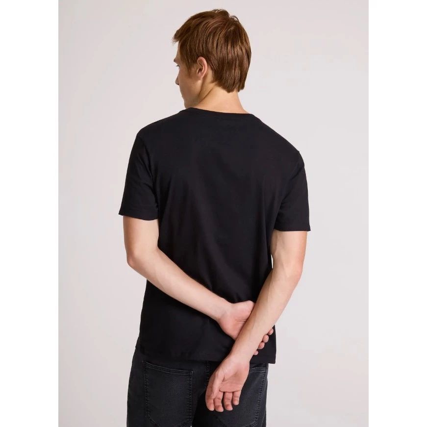 Camiseta Regular Preto Fit Double Stripes BK  - John John