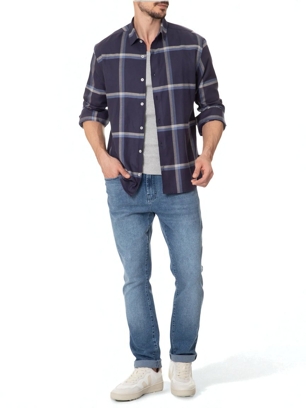 Calça Jeans Skinny Azul Mescla - John John