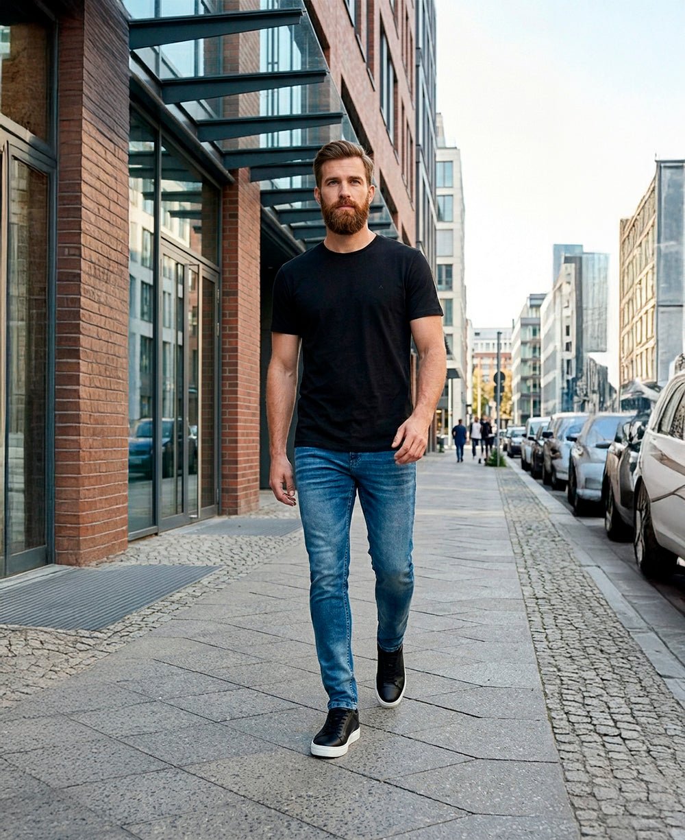 Camiseta Preta Masculina Basica Algodão - Aramis