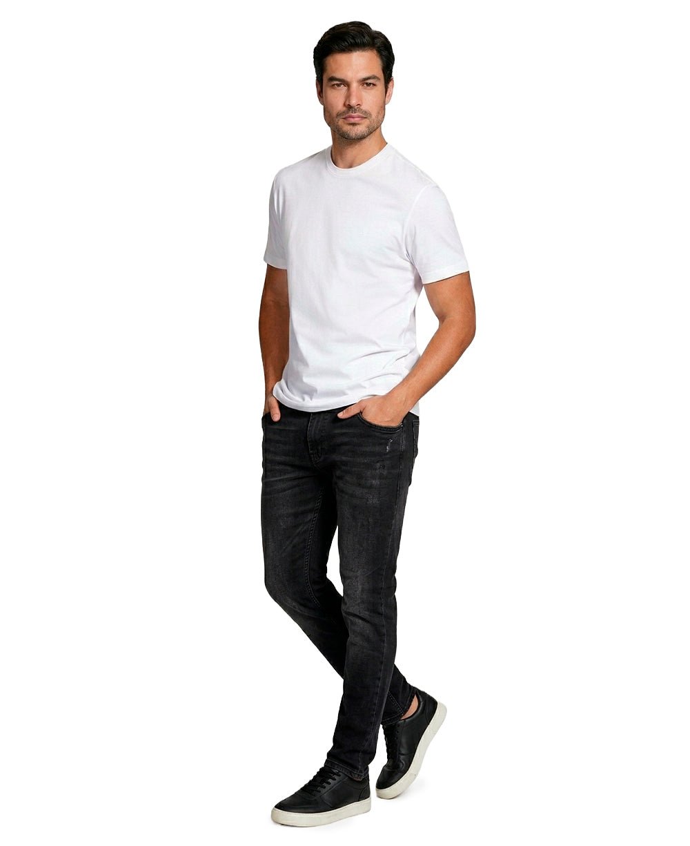 Camiseta Branca Masculina Basica Algodão - Aramis