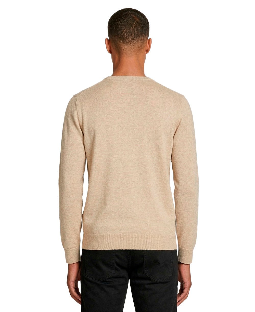 Suéter Caqui Masculina Tricot Manga Longa - Aramis