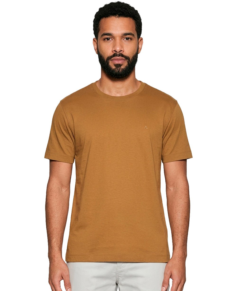 Camiseta Caqui Masculina Algodão Pima - Aramis