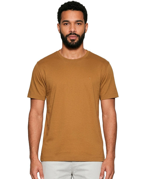 Camiseta Caqui Masculina Algodão Pima - Aramis