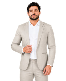 Blazer Areia Masculino Básico Acetinado - Per Pochi