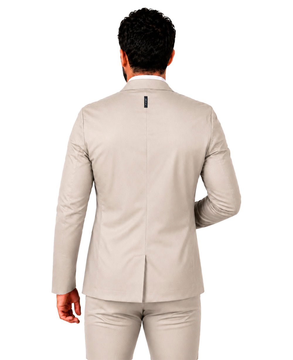 Blazer Areia Masculino Básico Acetinado - Per Pochi