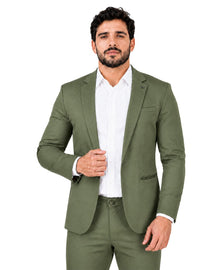 Blazer Verde Militar Masculino Básico Acetinado - Per Pochi