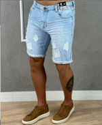 Bermuda Jeans Claro Masculina Destroid  - Degrant Jeans