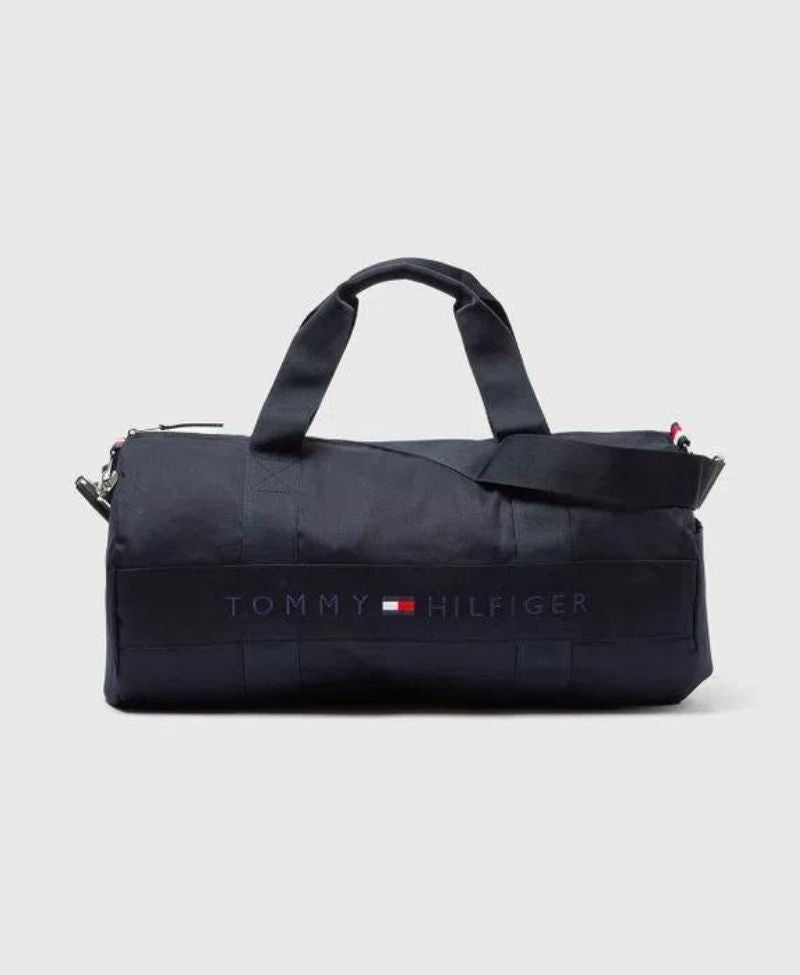 Bolsa Duffle Azul Marinho Com Logo Da Marca - Tommy Hilfiger