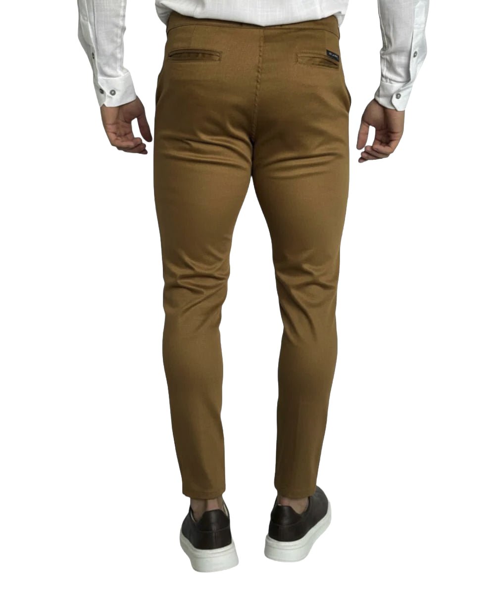 Calça Alfaiataria Caramelo Masculina Regulagem - Per Pochi