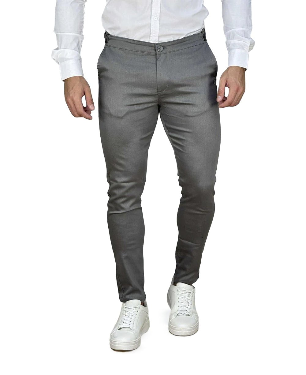 Calça Alfaiataria Chumbo Masculina Regulagem - Per Pochi