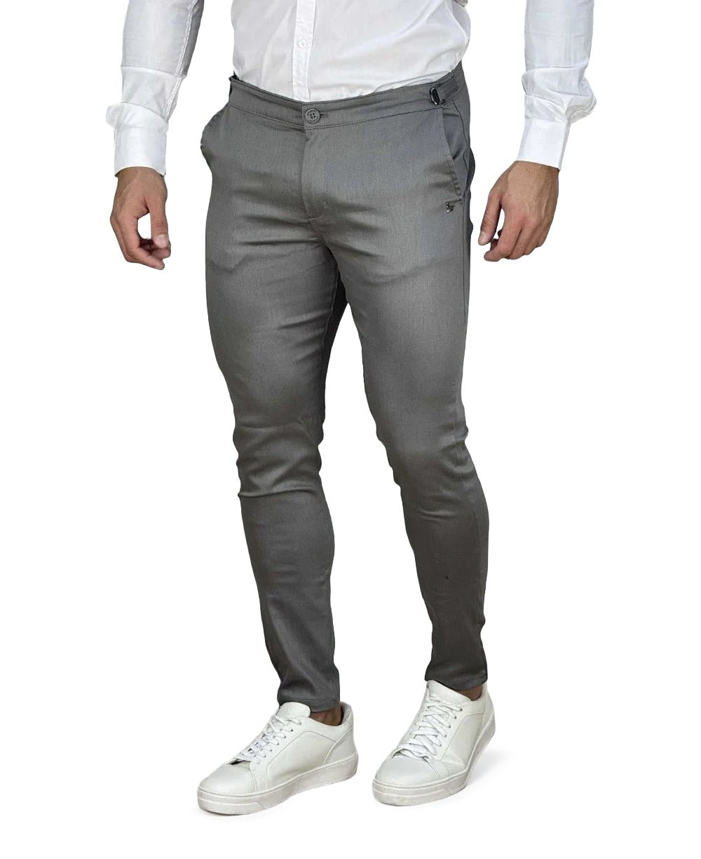 Calça Alfaiataria Chumbo Masculina Regulagem - Per Pochi