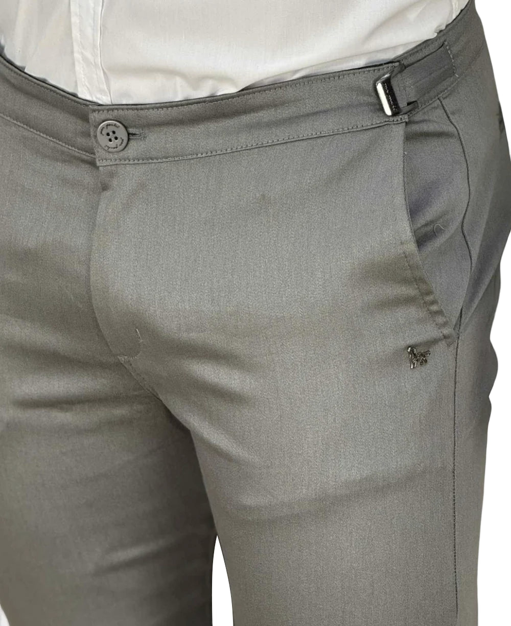 Calça Alfaiataria Chumbo Masculina Regulagem - Per Pochi