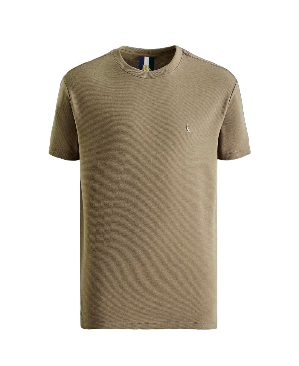 Camiseta Verde Militar Masculina Super Slim - Reserva