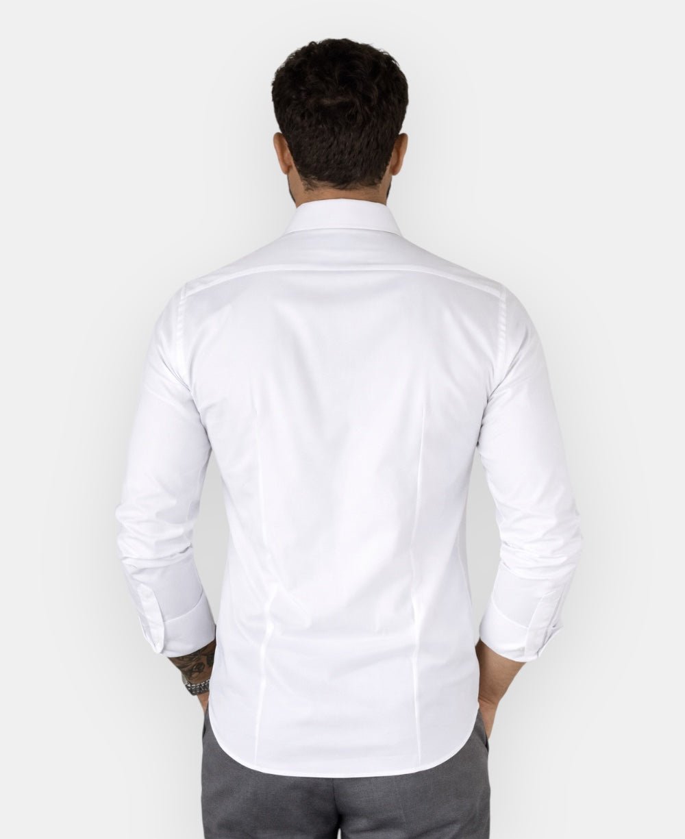 Camisa Social Manga longa Branco Fibra de Bambu - Paladhos