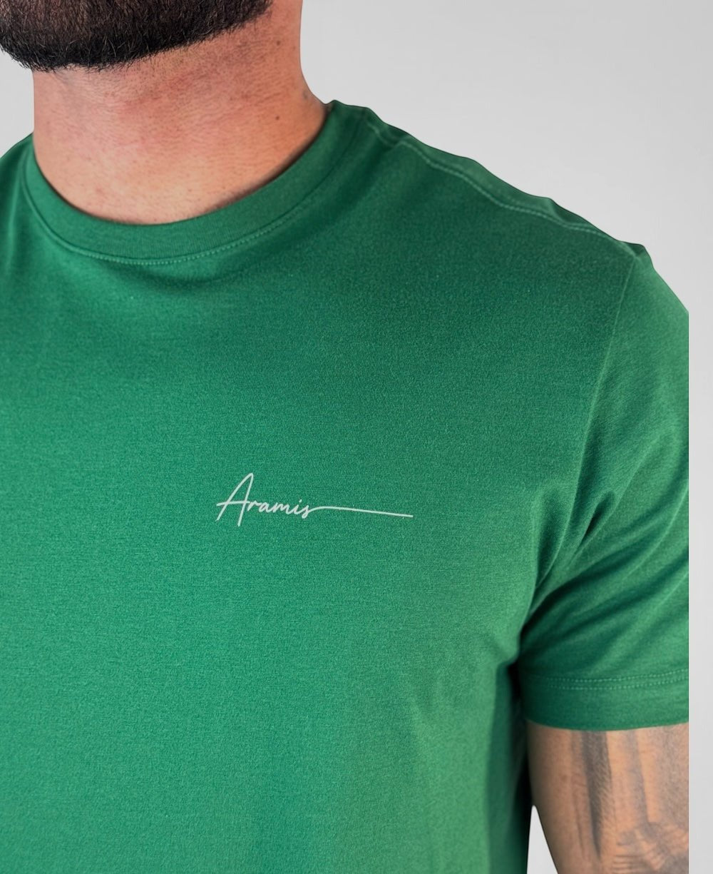 Camiseta Masculina Verde Malha Regular - Aramis