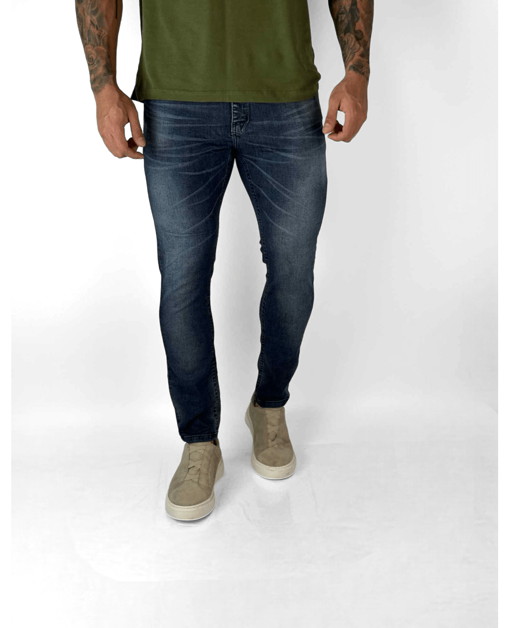 Calça Jeans Azul Big Masculina Skinny- City Denim