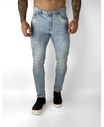 Calça Jeans Claro Liso Destroyd - City Denim