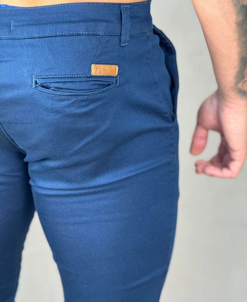 Calça Alfaiataria Azul Bic Masculina Super Skinny  - Paladho´s Jeans