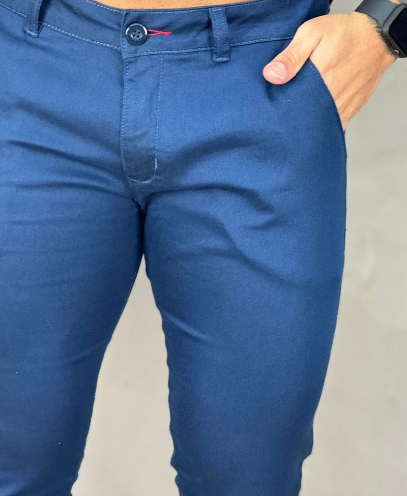 Calça Alfaiataria Azul Bic Masculina Super Skinny  - Paladho´s Jeans