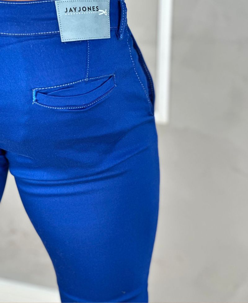 Calça Alfaiataria Azul Bic Masculina Skinny - Jay Jones