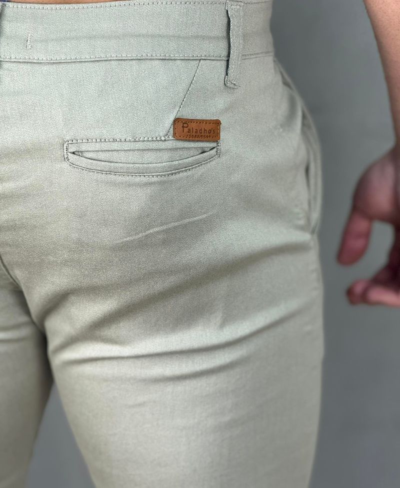 Calça Alfaiataria Bege Masculina Slim Acetinada - Paladho´s Jeans Wear
