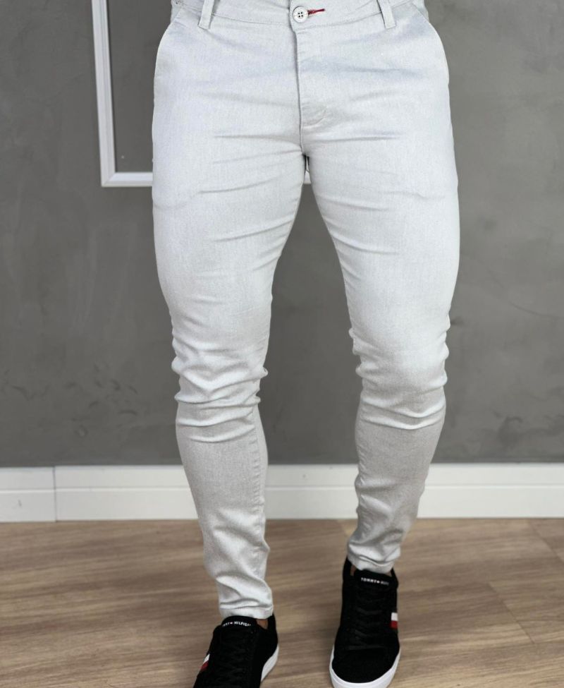 Calça Alfaiataria Gelo Masculina Super Skinny - Paladho´s Jeans