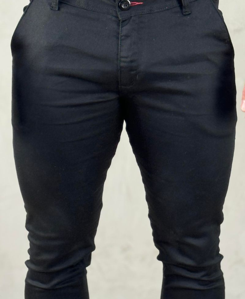 Calça Alfaiataria Preta Masculina Skinny Acetinada - Paladho´s Jeans Wear