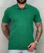 Camisa Polo Verde Masculina Piquet Frisos - Aramis