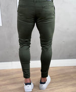 Calça Alfaiataria Verde Militar Masculina Super Skinny - Jay Jones