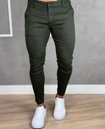 Calça Alfaiataria Verde Militar Masculina Super Skinny - Jay Jones