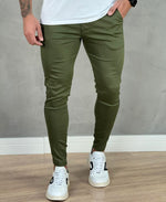 Calça Alfaiataria Verde Nativo Masculina Super Skinny - Jay Jones