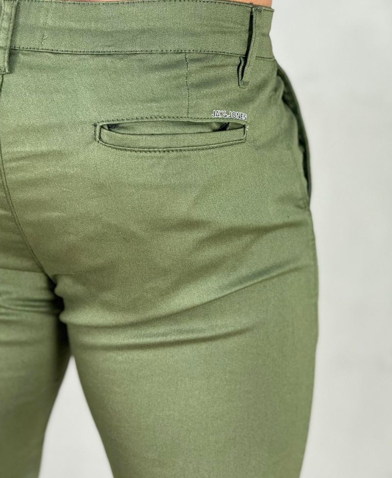 Calça Alfaiataria Verde Nativo Masculina Skinny - Jay Jones