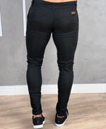 Calça Alfaiataria Preta Masculina Slim Acetinada - Paladho´s Jeans Wear