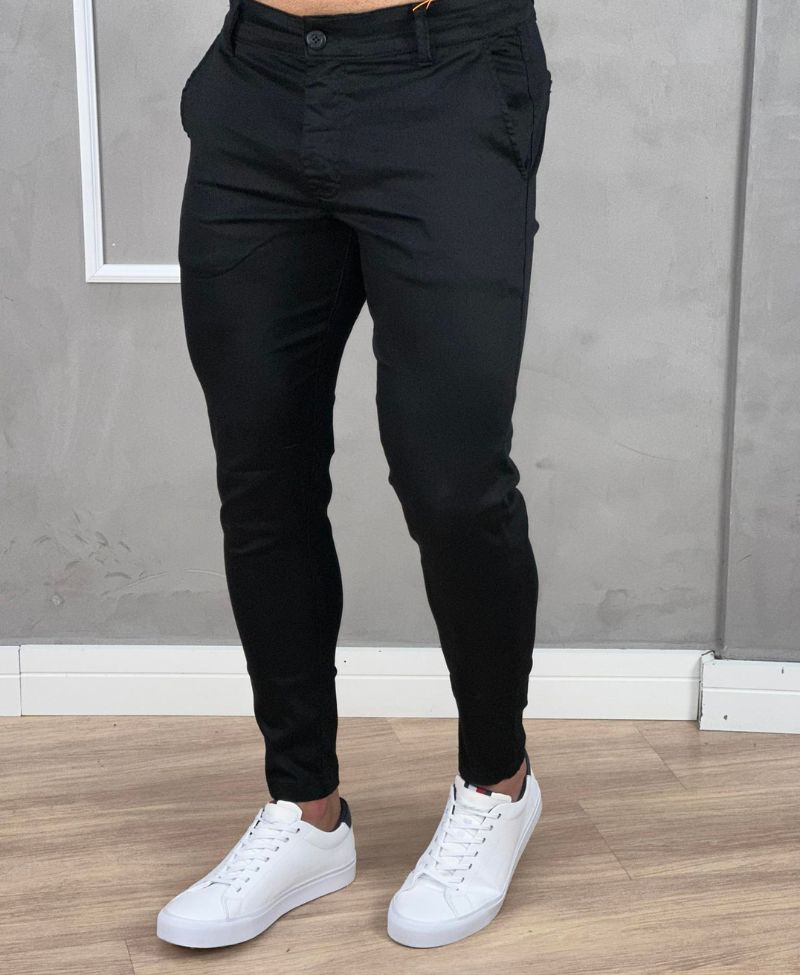 Calça de alfaiataria masculina hot sale slim