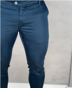 Calça Alfaiataria Azul Escura Masculina Skinny - Truehero