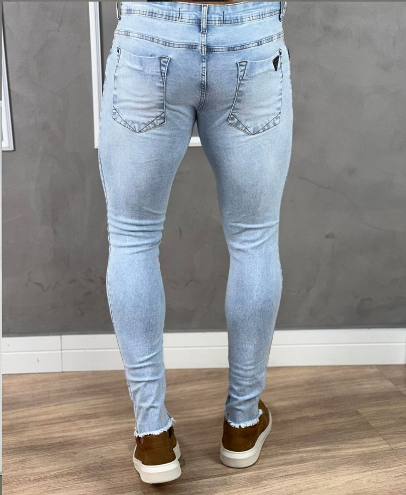 Calça Jeans Claro Masculina Skinny Lisa - Degrant Jeans