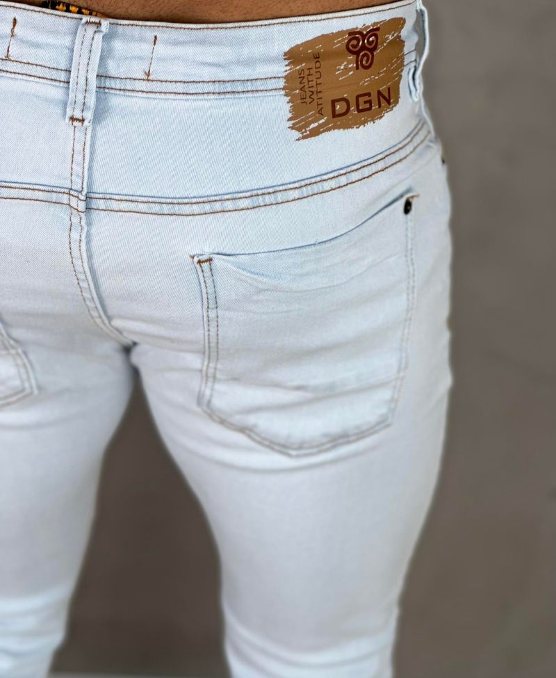 Calça Jeans Clara Masculina Skinny Destroyed - Degrant Jeans