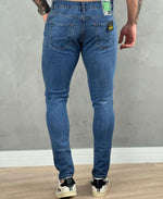 Calça Jeans Escuro Masculina Destroyed - City Denim