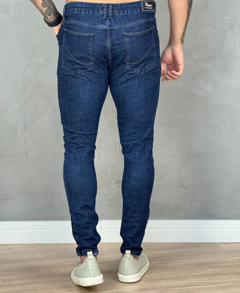 Calça Jeans Escuro Masculina Super Skinny Lisa - Paladho´s Jeans