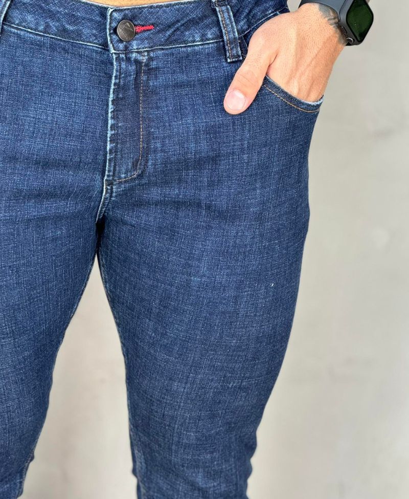 Calça Jeans Escuro Masculina Super Skinny Lisa - Paladho´s Jeans
