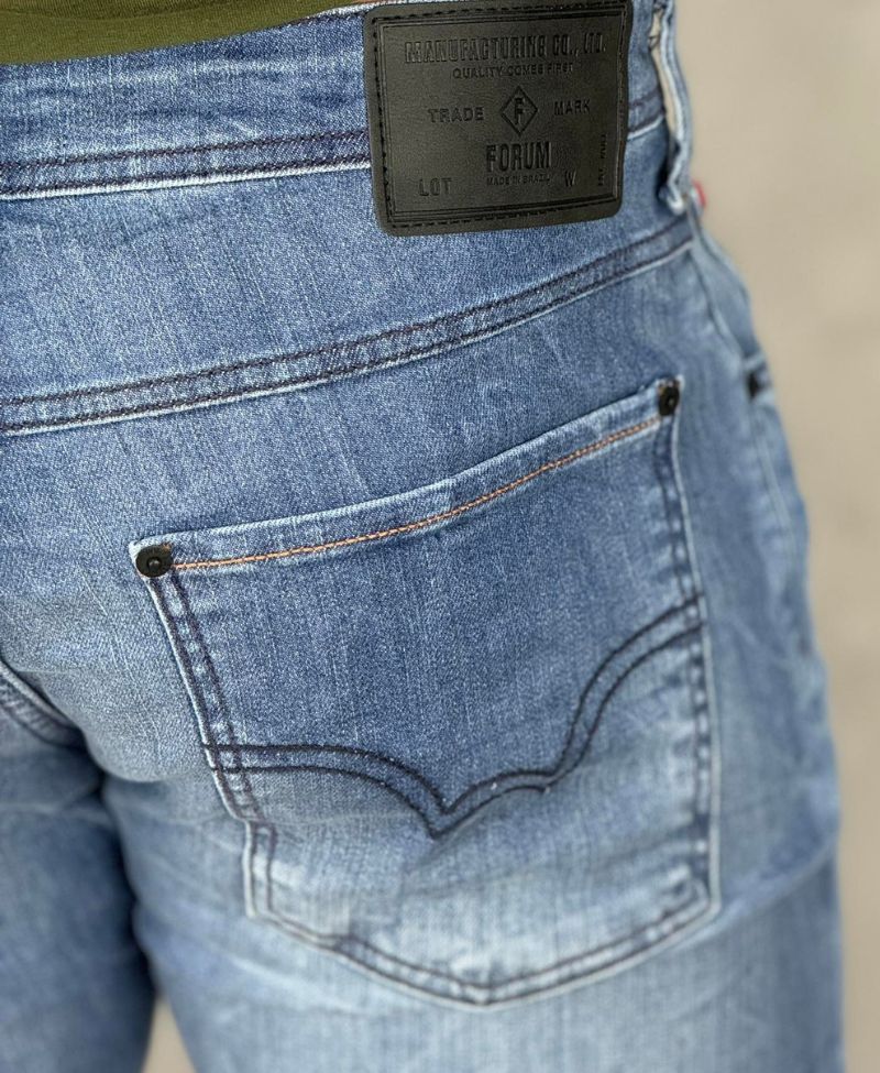 Calça Jeans Estonado Masculina Igor Skinny - Forum