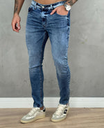 Calça Jeans Estonado Masculina Skinny Lisa - City Denim